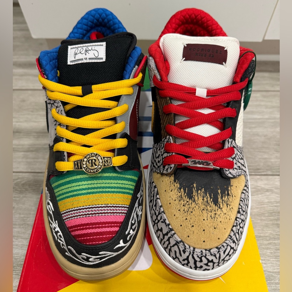 Nike SB Dunk Low Pro QS What The Paul CZ2239-600 Red Black Rogue Mais Noir Sz 12 - Picture 5 of 16